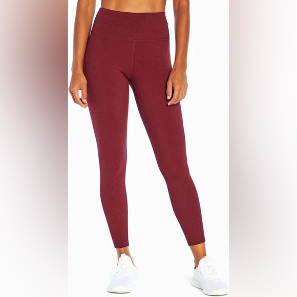 Marika Pants - Marika Molly Ribbed Leggings Women's Windsor Wine New With Tags